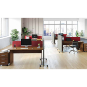 Офисные перегородки SOFToffice ткань рогожка Red