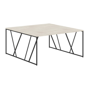 Офисная мебель Loftis Стол двойной LWST 1516 Сосна эдмонт/Черный 1560х1606х750