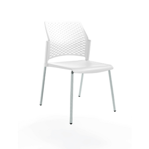 Офисный стул REWIND Каркас серый/сиденье, спинка Пластик white 500x555x830