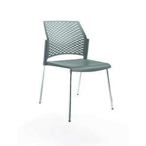 Офисный стул REWIND Каркас хром/сиденье, спинка Пластик gray 500x555x830
