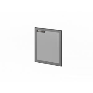 Кабинет руководителя Festus Дверь низкая стеклянная в алюминевом профиле FB-013R Серый 560x20x670