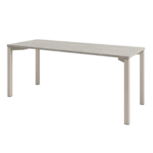 Офисная мебель Solution Стол одиночный на металлокаркасе D-33 Бетон Чефалу/Кашемир 1800x700x750