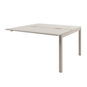 Офисная мебель Solution Стол-тандем на металлокаркасе, средняя секция D-412 Акация Морава/Кашемир 1400x1432x750