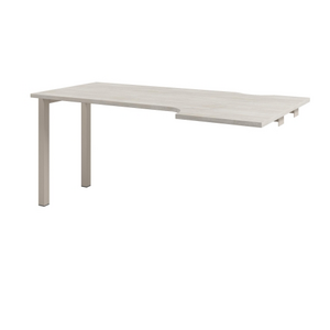 Офисная мебель Solution Стол эргономичный на металлокаркасе средняя секция D-522 правый Акация Морава/Кашемир 1600x880x750
