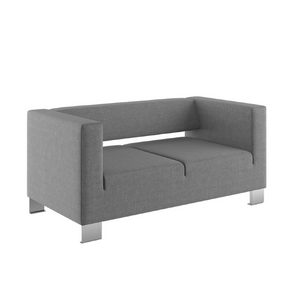 Диван двухместный Chairman ГРИН Рогожка Dk.Grey (Темно-серый) 1600х800х730