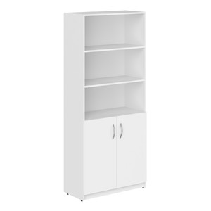 Офисная мебель Simple Шкаф полуоткрытый SR-5W.5 Белый 770х375х1817