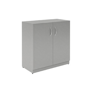 Офисная мебель Simple Шкаф широкий низкий с дверями SR-2W.1 Серый 770х375х790