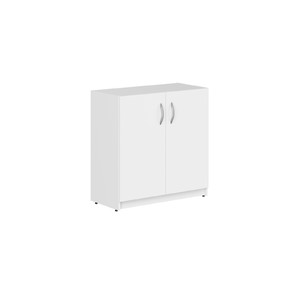 Офисная мебель Simple Шкаф широкий низкий с дверями SR-2W.1 Белый 770х375х790