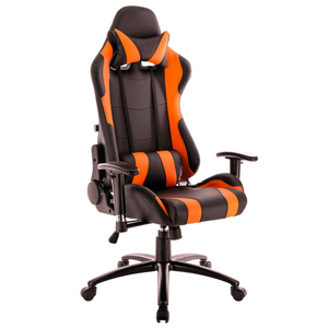 Кресло игровое Everprof Lotus (Лотус) S2 Экокожа Черный/Оранж