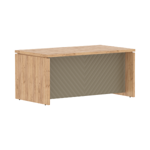 Кабинет руководителя Torr-LUX Стол прямой TLST 169H Дуб Бофорд/Капучино 1600x900x750