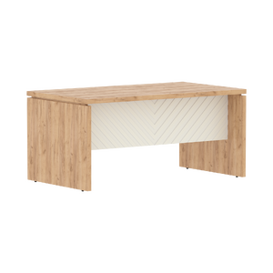 Кабинет руководителя Torr-LUX Стол прямой TLST 169 Дуб Бофорд/Латте 1600x900x750