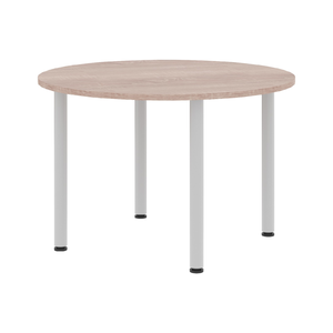 Офисная мебель Xten Конференц-стол круглый XRT 120 Дуб Сонома/Алюминий 1200x1200x750