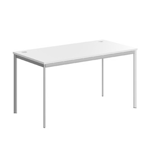 Офисная мебель Имаго-С Стол прямой СП-3S Белый/Алюминий 1400х720х755