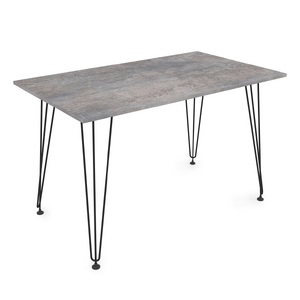 Стол обеденный прямоугольный DELTA Basalt/Черный 1200x700x731