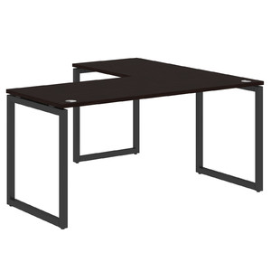 Офисная мебель Xten-Q Стол угловой XQCT 1615 Дуб Юкон/Антрацит 1600x1500x750