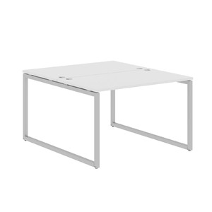 Офисная мебель Xten-Q Стол 2-х местный XQWST 1214 Белый/Алюминий 1200x1406x750