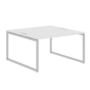 Офисная мебель Xten-Q Стол 2-х местный XQWST 1414 Белый/Алюминий 1400x1406x750