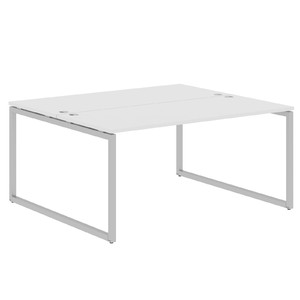 Офисная мебель Xten-Q Стол 2-х местный XQWST 1614 Белый/Алюминий 1600x1400x750