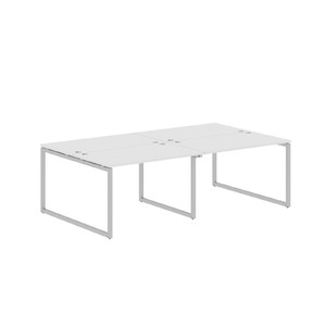 Офисная мебель Xten-Q Стол 4-х местный XQWST 2414 Белый/Алюминий 2400x1406x750