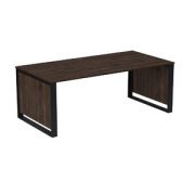 Офисная мебель Magnetic Стол рабочий 15СР.2010 Брауни/Черный 2000х1000х750