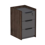 Офисная мебель Magnetic Тумба подкатная, с ящиками 15ТПЯ.604 Брауни/Graphit 400х460х670