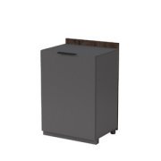 Офисная мебель Magnetic Модуль тумбы распашной, средний 15ТР-С.806 Брауни/Graphit 568х460х860