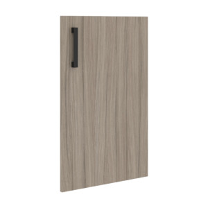 Кабинет руководителя Wood&Stone (Sk) Дверь на 2 уровня накладная к широкому стеллажу правая СФ-535112 Дрифтвуд 494х18х789