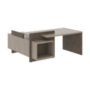 Кабинет руководителя Wood&Stone (Sk) Стол рабочий СФ-531222 Дрифтвуд/Бетон Чикаго Темный 1800х1798х840