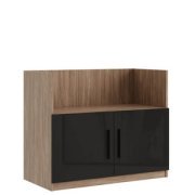 Кабинет руководителя Asti (P) Креденция с нишей, глянец AST33941343 Дуб урбан/Черный 900х450х742