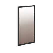 Кабинет руководителя Velion Дверь стеклянная в рамке VMRG 40-1(R) Черный матовый 394х20х1470
