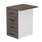 Офисная мебель ЭВО (EVO) Тумба приставная 254T1203W3DK Белый/Дуб Пасадена 510x600x755