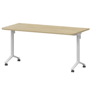 Офисная мебель Моби Стол мобильный складной радиусный МБ25-140.70Р Баттл Рок/Белый 1400x700x750