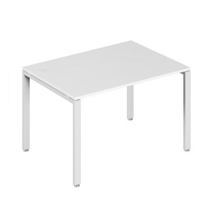 Офисная мебель Trend metal Стол письменный на металлоопорах TDM32212144 Белый/Белый 1200х720х750