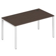 Офисная мебель Trend metal Стол письменный на металлоопорах TDM32212314 Тёмный дуб/Белый 1600х720х750
