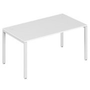 Офисная мебель Trend metal Стол письменный на металлоопорах TDM32212344 Белый/Белый 1600х720х750