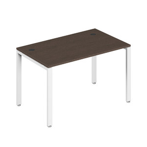 Офисная мебель Trend metal Стол письменный на металлоопорах TDM32230014 Тёмный дуб/Белый 1200х600х750