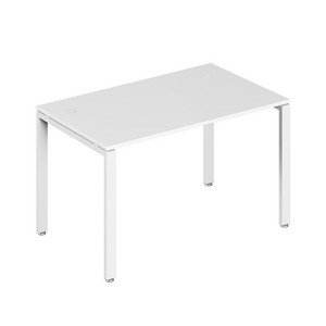 Офисная мебель Trend metal Стол письменный на металлоопорах TDM32230044 Белый/Белый 1200х600х750