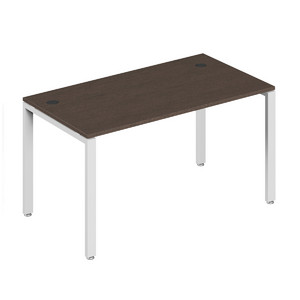 Офисная мебель Trend metal Стол письменный на металлоопорах TDM32230114 Тёмный дуб/Белый 1400х600х750