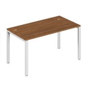Офисная мебель Trend metal Стол письменный на металлоопорах TDM32230134 Орех экко/Белый 1400х600х750