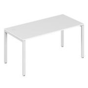 Офисная мебель Trend metal Стол письменный на металлоопорах TDM32230244 Белый/Белый 1600х600х750