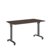 Офисная мебель Trend metal Стол мобильный складной TDM32292115 Тёмный дуб/Антрацит 1400х720х750