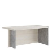 Кабинет руководителя Solid B Стол письменный с асимметричными опорами SOB39110423 Дуб шамони светлый/Бетон светлый 1600х880х750