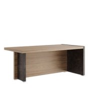 Кабинет руководителя Solid B Стол письменный с асимметричными опорами SOB39110654 Вяз/Бетон темный 1800х880х750