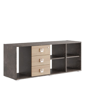 Кабинет руководителя Solid B Креденция SOB39141154 Вяз/Бетон темный 1500х450х600