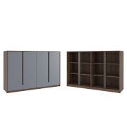 Кабинет руководителя Artwood Шкаф средний ATW37942014 Орех дижон 1762x450x1142