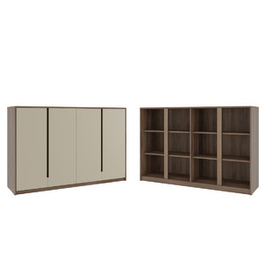Кабинет руководителя Artwood Шкаф средний ATW37942023 Дуб капучино 1762x450x1142