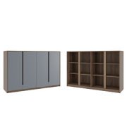 Кабинет руководителя Artwood Шкаф средний ATW37942024 Дуб капучино 1762x450x1142