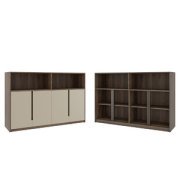 Кабинет руководителя Artwood Шкаф средний с нишей ATW37942113 Орех дижон 1762x450x1142