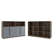 Кабинет руководителя Artwood Шкаф средний с нишей ATW37942114 Орех дижон 1762x450x1142