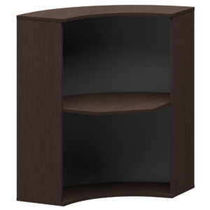 Ресепшн Арго Стойка радиальная А-550 Дуб венге 900x900x1220